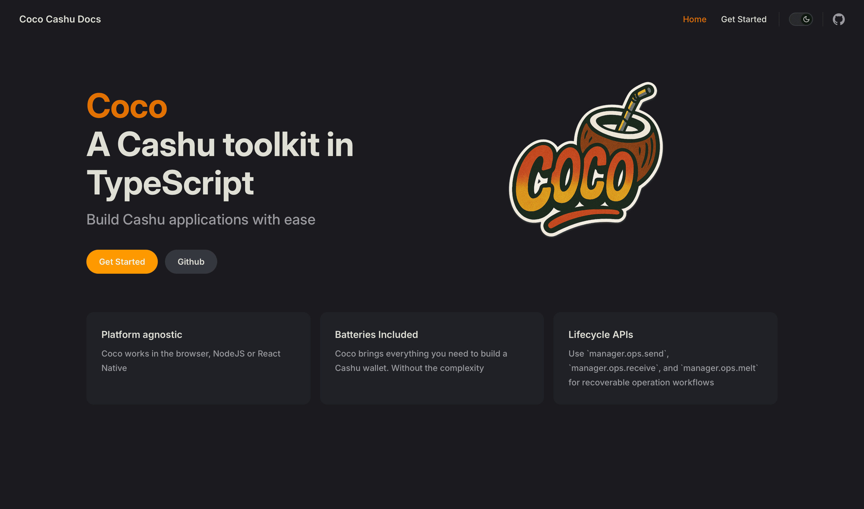 Coco main page